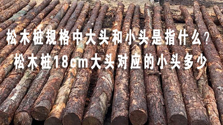 松木樁規格中大頭和小頭是指什么?松木樁18cm大頭對應的小頭多少