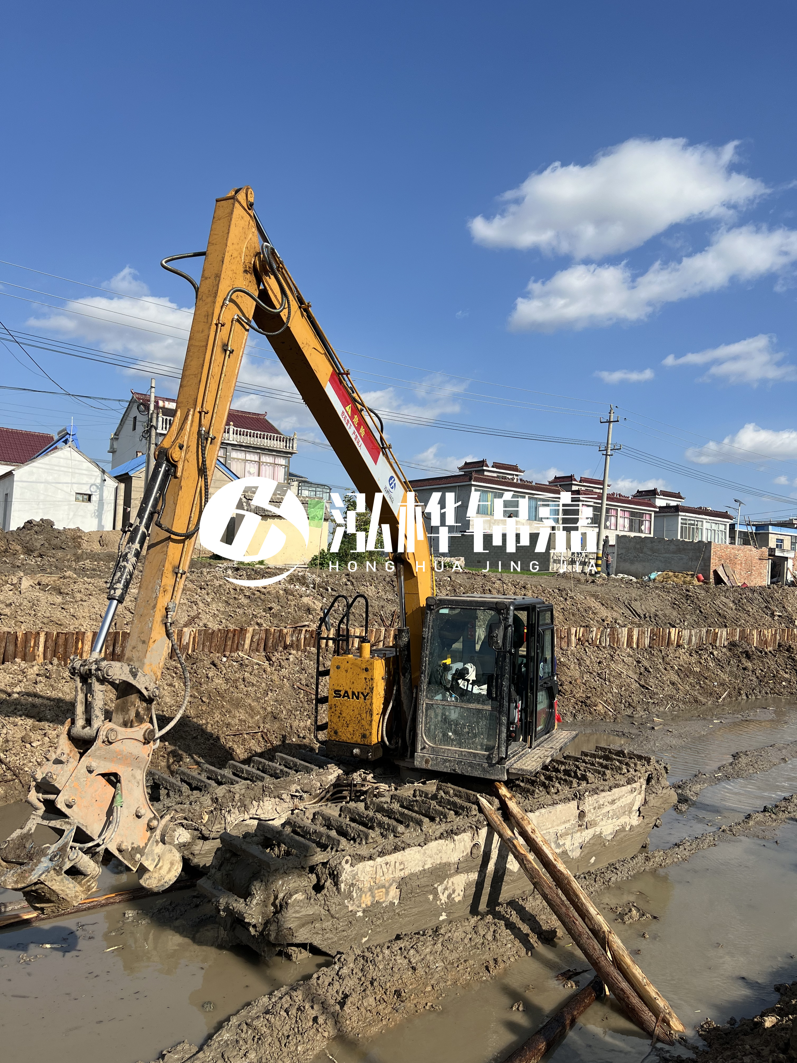 汕頭松木樁源頭廠家-河道護坡打樁對河岸保護有何作用？